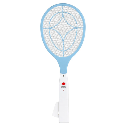 Battery Free Press To Charge Electric Mosquito Swatter With Triple Layer Mesh