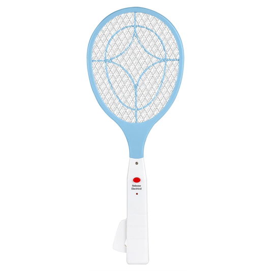 Battery Free Press To Charge Electric Mosquito Swatter With Triple Layer Mesh