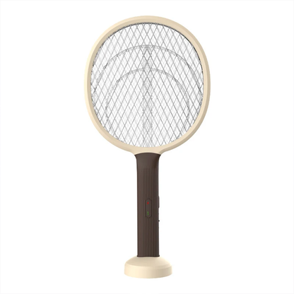 2 In 1 Foldable Electric Mosquito Swatter With Led Mosquito Attracting Lamp