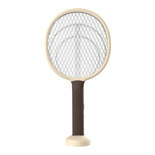 2 In 1 Foldable Electric Mosquito Swatter With Led Mosquito Attracting Lamp